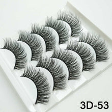 Load image into Gallery viewer, 5/8 Pairs 3D Mink Hair Soft False Eyelashes Mixing Style Thick Lashes Handmade Soft Mink Eye Lashes Makeup Extension Tools
