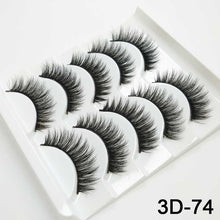 Load image into Gallery viewer, 5/8 Pairs 3D Mink Hair Soft False Eyelashes Mixing Style Thick Lashes Handmade Soft Mink Eye Lashes Makeup Extension Tools