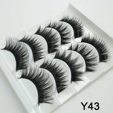 Load image into Gallery viewer, 5/8 Pairs 3D Mink Hair Soft False Eyelashes Mixing Style Thick Lashes Handmade Soft Mink Eye Lashes Makeup Extension Tools