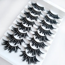 Load image into Gallery viewer, 5/8 Pairs 3D Mink Hair Soft False Eyelashes Mixing Style Thick Lashes Handmade Soft Mink Eye Lashes Makeup Extension Tools