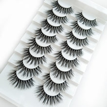 Load image into Gallery viewer, 5/8 Pairs 3D Mink Hair Soft False Eyelashes Mixing Style Thick Lashes Handmade Soft Mink Eye Lashes Makeup Extension Tools