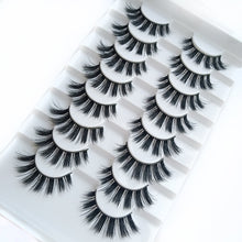 Load image into Gallery viewer, 5/8 Pairs 3D Mink Hair Soft False Eyelashes Mixing Style Thick Lashes Handmade Soft Mink Eye Lashes Makeup Extension Tools
