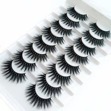 Load image into Gallery viewer, 5/8 Pairs 3D Mink Hair Soft False Eyelashes Mixing Style Thick Lashes Handmade Soft Mink Eye Lashes Makeup Extension Tools