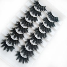 Load image into Gallery viewer, 5/8 Pairs 3D Mink Hair Soft False Eyelashes Mixing Style Thick Lashes Handmade Soft Mink Eye Lashes Makeup Extension Tools