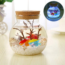 Load image into Gallery viewer, BEIAIDI RGB Wish Bottle LED Night Lamp With Remote Sea Fish Dolphin Stone Ocean DIY Bottle Night Lamps Christmas Gift For Kids