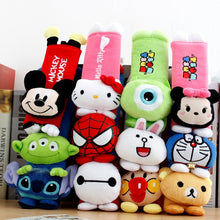 Load image into Gallery viewer, Yi KA 2pcs cute Cartoon Car Sefety Seat Belt cover Child isofix Seat belt Shoulder Pad Protection Plush Padding Auto Accessories