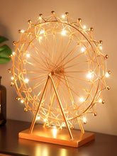 Load image into Gallery viewer, Nordic Iron Ferris Wheel Ornaments Rotating Table Lamp Creative Crafts Bedside Lamp Living Room Bedroom Home Decorations