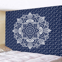 Load image into Gallery viewer, Mandala Polyester 180*230cm Square Tapestry Wall Hanging Carpet Throw Yoga Mat for Home Bedroom Decoration