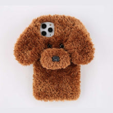 Load image into Gallery viewer, moskado Winter Warm Phone Cover For iPhone 11 X XR XS Max Soft TPU Back Case For iPhone 7 8 7Plus Plain Fluffy 3D Dog Phone Case