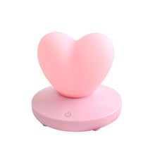Load image into Gallery viewer, LED Touch Control Table Lamp USB Rechargable girl Modeling lamp Energy saving Romantic Love Heart shape Decoration Night Light