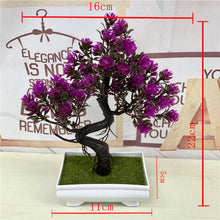Load image into Gallery viewer, Artificial Green Plants Bonsai Plastic Rose Flowers Small Tree Pot Plant Potted Ornaments For Home Table Garden Decoration 52841