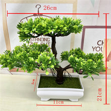 Load image into Gallery viewer, Artificial Green Plants Bonsai Plastic Rose Flowers Small Tree Pot Plant Potted Ornaments For Home Table Garden Decoration 52841