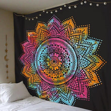 Load image into Gallery viewer, New Mandala Tapestry Wall Hanging Decorative Carpet Indian Bohemian Throw Yoga Mat Beach Mat Home Bedroom Decoration