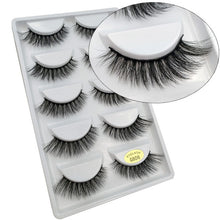 Load image into Gallery viewer, 5 Pairs Mink EyeLashes 3D False Lashes winged Thick MakeupEyeLash Dramatic Lashes Natural Volume Soft Fake Eye Lashes g800