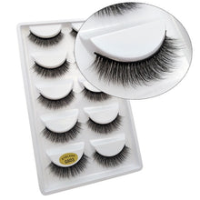 Load image into Gallery viewer, 5 Pairs Mink EyeLashes 3D False Lashes winged Thick MakeupEyeLash Dramatic Lashes Natural Volume Soft Fake Eye Lashes g800