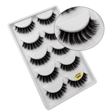Load image into Gallery viewer, 5 Pairs Mink EyeLashes 3D False Lashes winged Thick MakeupEyeLash Dramatic Lashes Natural Volume Soft Fake Eye Lashes g800