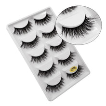 Load image into Gallery viewer, 5 Pairs Mink EyeLashes 3D False Lashes winged Thick MakeupEyeLash Dramatic Lashes Natural Volume Soft Fake Eye Lashes g800