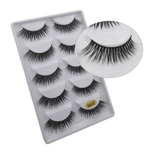 Load image into Gallery viewer, 5 Pairs Mink EyeLashes 3D False Lashes winged Thick MakeupEyeLash Dramatic Lashes Natural Volume Soft Fake Eye Lashes g800