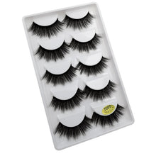 Load image into Gallery viewer, 5 Pairs Mink EyeLashes 3D False Lashes winged Thick MakeupEyeLash Dramatic Lashes Natural Volume Soft Fake Eye Lashes g800