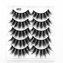 Load image into Gallery viewer, 5 Pairs Faux Mink Hair False Eyelashes Natural Wispy Lashes Handmade Cruelty-free Criss-cross Eyelash Extension Big Eyes Makeup