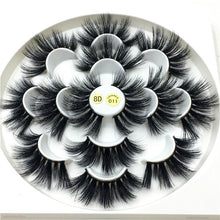 Load image into Gallery viewer, 7 pairs 25 mm mink eyelashes 3d eyelashes natural false eyelashes thick eyelashes eye makeup eyelash extension supplies