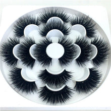 Load image into Gallery viewer, 7 pairs 25 mm mink eyelashes 3d eyelashes natural false eyelashes thick eyelashes eye makeup eyelash extension supplies