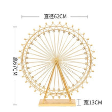 Load image into Gallery viewer, Nordic Iron Ferris Wheel Ornaments Rotating Table Lamp Creative Crafts Bedside Lamp Living Room Bedroom Home Decorations