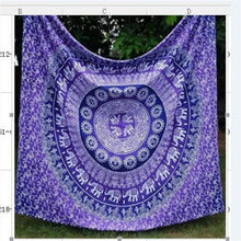 Load image into Gallery viewer, Polyester Mandala Print Tapestry Wall Hanging Carpet Throw Yoga Beach Mat Blanket Large 150*200cm Sleeping pad wall art Tapestry