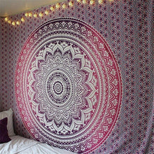 Load image into Gallery viewer, Polyester Mandala Print Tapestry Wall Hanging Carpet Throw Yoga Beach Mat Blanket Large 150*200cm Sleeping pad wall art Tapestry