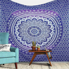 Load image into Gallery viewer, Polyester Mandala Print Tapestry Wall Hanging Carpet Throw Yoga Beach Mat Blanket Large 150*200cm Sleeping pad wall art Tapestry