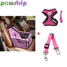 Load image into Gallery viewer, Dog Booster Seat Dog Car Seat Cover Basket Pet Puppy Safety Belt Mesh Dog Harness Vest Dog Leash Cat Travel Carrier Hanging Bags