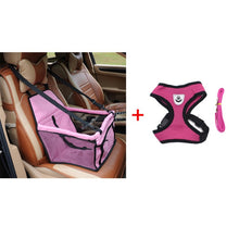 Load image into Gallery viewer, Dog Booster Seat Dog Car Seat Cover Basket Pet Puppy Safety Belt Mesh Dog Harness Vest Dog Leash Cat Travel Carrier Hanging Bags