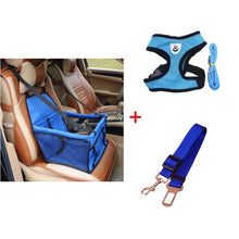 Load image into Gallery viewer, Dog Booster Seat Dog Car Seat Cover Basket Pet Puppy Safety Belt Mesh Dog Harness Vest Dog Leash Cat Travel Carrier Hanging Bags