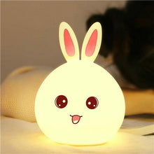 Load image into Gallery viewer, Led Rabbit Night Light USB for Children Baby Kids Gift Animal Cartoon Decorative Lamp Bedside Bedroom Living Room