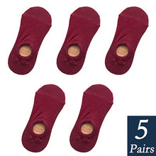 Load image into Gallery viewer, Women's Cotton Invisible No show Socks non-slip Summer Candy Solid Color Silicone Short Socks Fashion Cute Thin Ankle Boat Socks