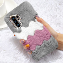 Load image into Gallery viewer, LCHULLE Cute Warm Furry Fluffy Case for Huawei P20 P30 Mate 20 Pro Lite Nova 4e Soft TPU Artifical Fur Hair Phone Cover Fundas