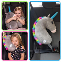 Load image into Gallery viewer, Cute Cartoon Car Sefety Seat Belt Cover Child Unicorn Pillow Seat Belt Shoulder Pad Protection Plush Padding Car Accessories