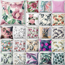 Load image into Gallery viewer, Tropical plants pillow case flower double sides pattern pillow cover mandala beauty pineapple square pillow case 45*45