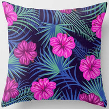 Load image into Gallery viewer, Tropical plants pillow case flower double sides pattern pillow cover mandala beauty pineapple square pillow case 45*45