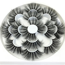Load image into Gallery viewer, 7 pairs 25 mm mink eyelashes 3d eyelashes natural false eyelashes thick eyelashes eye makeup eyelash extension supplies