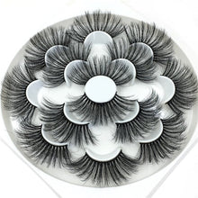 Load image into Gallery viewer, 7 pairs 25 mm mink eyelashes 3d eyelashes natural false eyelashes thick eyelashes eye makeup eyelash extension supplies