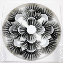 Load image into Gallery viewer, 7 pairs 25 mm mink eyelashes 3d eyelashes natural false eyelashes thick eyelashes eye makeup eyelash extension supplies