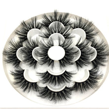 Load image into Gallery viewer, 7 pairs 25 mm mink eyelashes 3d eyelashes natural false eyelashes thick eyelashes eye makeup eyelash extension supplies
