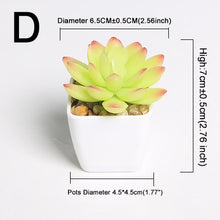 Load image into Gallery viewer, Mini Vivid Cactus Succulent Home Garden Decoration Artificial Bonsai Plant with Vase for Office Table Decor Indoor Fake Plants