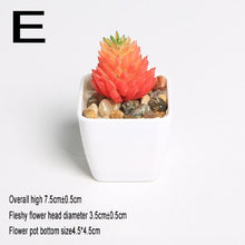 Load image into Gallery viewer, Mini Vivid Cactus Succulent Home Garden Decoration Artificial Bonsai Plant with Vase for Office Table Decor Indoor Fake Plants