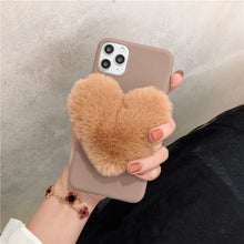 Load image into Gallery viewer, Cute Fur Fluffy Phone Case For iPhone 11 Pro Max X Xr Xs Max 6S 7 8 PLUS 5 5S SE Luxury Soft TPU Back Shell Girl Cover Gift