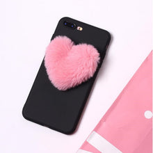Load image into Gallery viewer, Cute Fur Fluffy Phone Case For iPhone 11 Pro Max X Xr Xs Max 6S 7 8 PLUS 5 5S SE Luxury Soft TPU Back Shell Girl Cover Gift