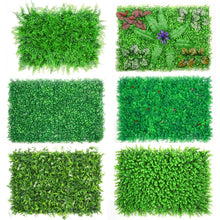 Load image into Gallery viewer, DIY Artificial Plant Wall 40x60cm Plastic Home Garden TV Background Shop The Mall Home Decoration Green Carpet Turf Jungle Party