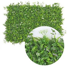 Load image into Gallery viewer, DIY Artificial Plant Wall 40x60cm Plastic Home Garden TV Background Shop The Mall Home Decoration Green Carpet Turf Jungle Party