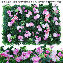 Load image into Gallery viewer, 60*40cm Artificial Plant Lawn DIY Background Wall Simulation Grass Leaf lawn wedding carpet Home Decor grass carpet Turf Office